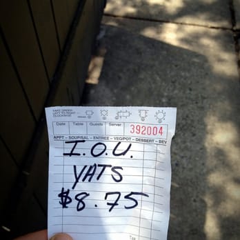 Yats - Cash only! This would not happen in Philly. Love y'all - Cajun/Creole Near Me - Indianapolis, Indiana Yats - Cash only! This would not happen in Philly. Love y'all - Cajun/Creole Near Me - Indianapolis, Indiana