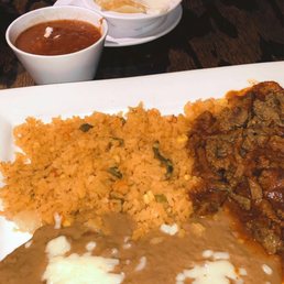 Chile Colorado! And Chicken Queso Nachos in the back ! Chile Colorado! And Chicken Queso Nachos in the back !