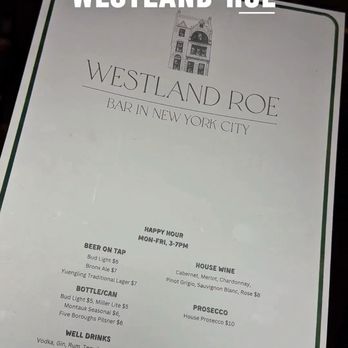 Westland Roe - American Near Me - New York, New York Westland Roe - American Near Me - New York, New York