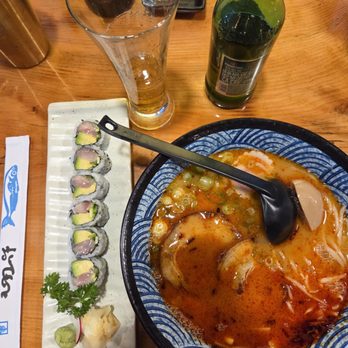 Wabi Sushi & Ramen - Spicy Mexican maki roll and spicy miso ramen. - Japanese Near Me - Sharon, Massachusetts