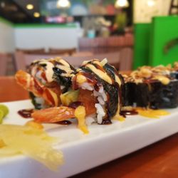 Street Asian Food - The presentation on the coconut shrimp roll was top-notch!