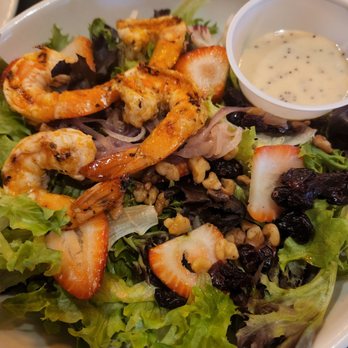 Chimney Rock Inn - Strawberry fields salad with shrimp - American Near Me - Flemington, New Jersey Chimney Rock Inn - Strawberry fields salad with shrimp - American Near Me - Flemington, New Jersey