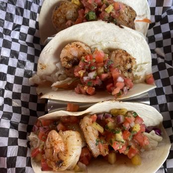 302 Social - Shrimp tacos- missing is the spicy sauce - Bars Near Me - Rehoboth Beach, Delaware 302 Social - Shrimp tacos- missing is the spicy sauce - Bars Near Me - Rehoboth Beach, Delaware