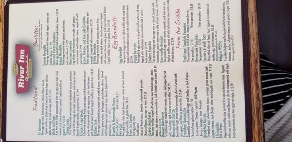 Menu photo 7 River Inn Grill Guerneville, CA