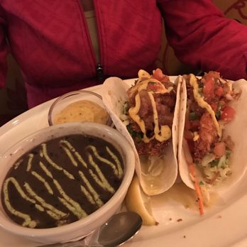 Bahama Breeze - Shrimp tacos with black bean soup - Bars Near Me - Wayne, New Jersey Bahama Breeze - Shrimp tacos with black bean soup - Bars Near Me - Wayne, New Jersey