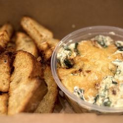 Blue Line Pizza - Spinach and artichoke dip