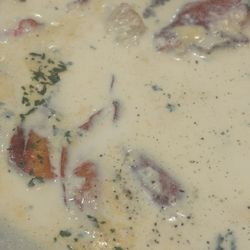 Farmington D - The most amazing lobster stew definitely over a pound of lobster in here absolutely succulent and flavorful.