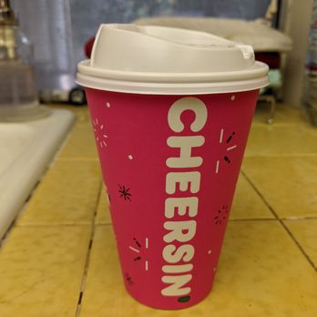 Dunkin' - Medium Hot Chai Tea, $3.89 prior to tax - Donuts Near Me - Baldwin Park, California