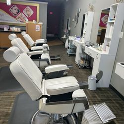 The Arch - Salon chairs are comfortable.