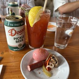 Bloody Mary with garnish bar Bloody Mary with garnish bar