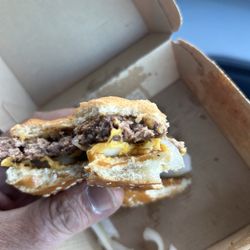 McDonald's - A double quarter pounder. Hire Americans...