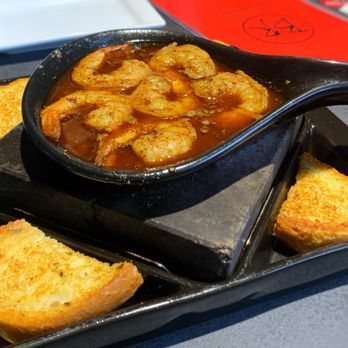 Black Rock Bar & Grill - Bubbling Shrimp on a Stone with Garlic Toasts - Bars Near Me - Beavercreek, Ohio
