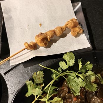 Mt Music Restaurant - chicken skin skewer and wood ear appetizer - Chinese Near Me - Richmond, California Mt Music Restaurant - chicken skin skewer and wood ear appetizer - Chinese Near Me - Richmond, California