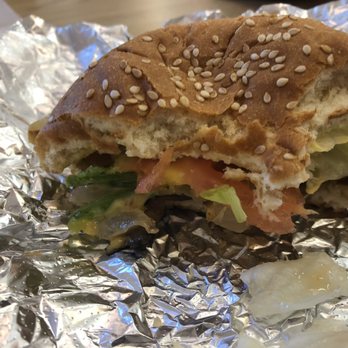 Five Guys - Burger grease lathered veggie sandwich. Vegetarians beware! - Burgers Near Me - Alameda, California Five Guys - Burger grease lathered veggie sandwich. Vegetarians beware! - Burgers Near Me - Alameda, California