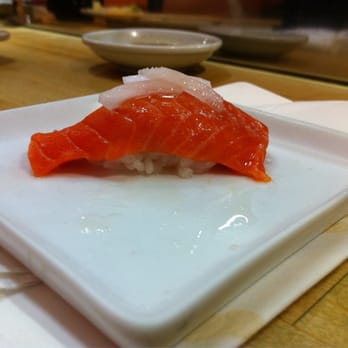 Go's Mart - Salmon topped with onions... - Sushi Bars Near Me - Canoga Park, California
