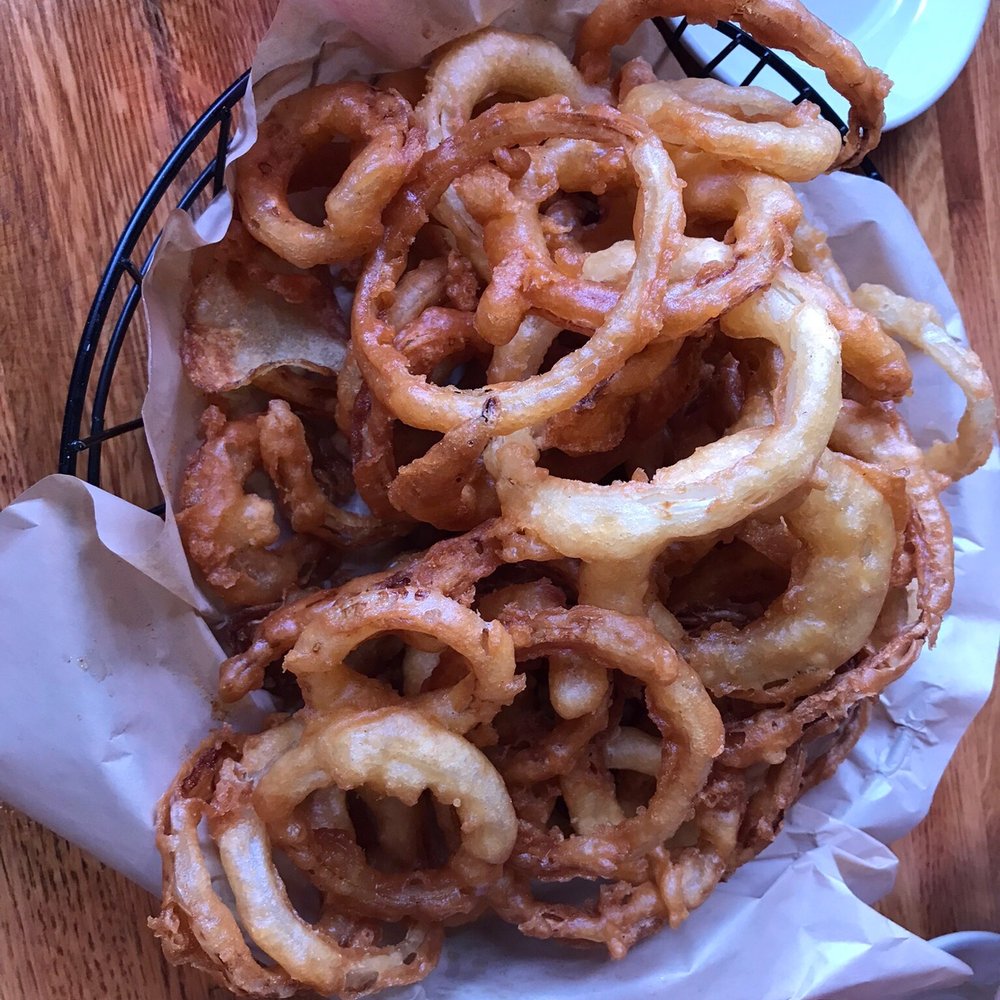 Shallos Antique Restaurant & Brewhouse - Onion Rings - American Near Me - Indianapolis, Indiana Shallos Antique Restaurant & Brewhouse - Onion Rings - American Near Me - Indianapolis, Indiana
