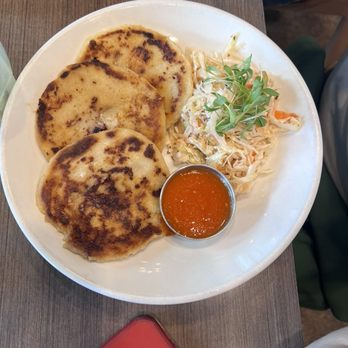 Weights + Measures - ROASTED PORK PUPUSA - Bars Near Me - Houston, Texas Weights + Measures - ROASTED PORK PUPUSA - Bars Near Me - Houston, Texas