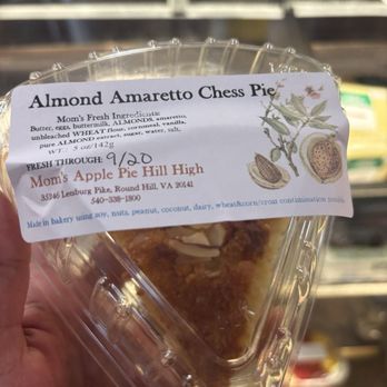 Mom's Apple Pie Bakery - Delicious almond amaretto pie - Bakeries Near Me - Leesburg, Virginia Mom's Apple Pie Bakery - Delicious almond amaretto pie - Bakeries Near Me - Leesburg, Virginia