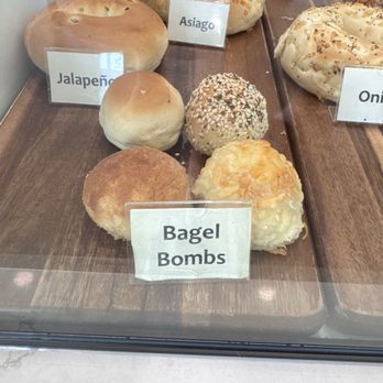 Cassidy's Corner Cafe - Display of bagel bombs - Cafes Near Me - Long Beach, California Cassidy's Corner Cafe - Display of bagel bombs - Cafes Near Me - Long Beach, California