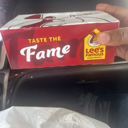 Lee's Famous Recipe Chicken - Box of Potato Wedges that the livers and gizzards USED to come in but they scaled back and put livers and gizzards in cups