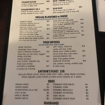 Rick's Crab Trap - Menu - Bars Near Me - Fort Walton Beach, Florida Rick's Crab Trap - Menu - Bars Near Me - Fort Walton Beach, Florida