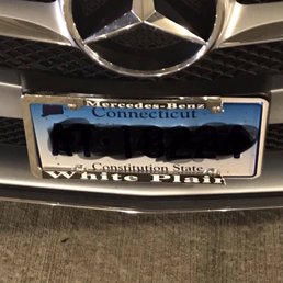 New license plate frame damage New license plate frame damage