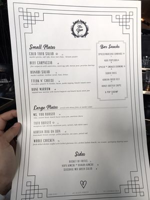 Menu photo 8 Ms Yoo New York, NY Menu photo 8 Ms Yoo New York, NY