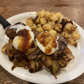 The Cozy Grill - Amazing Steak and Peppers Benedict Special. - Breakfast & Brunch Near Me - Warwick, Rhode Island