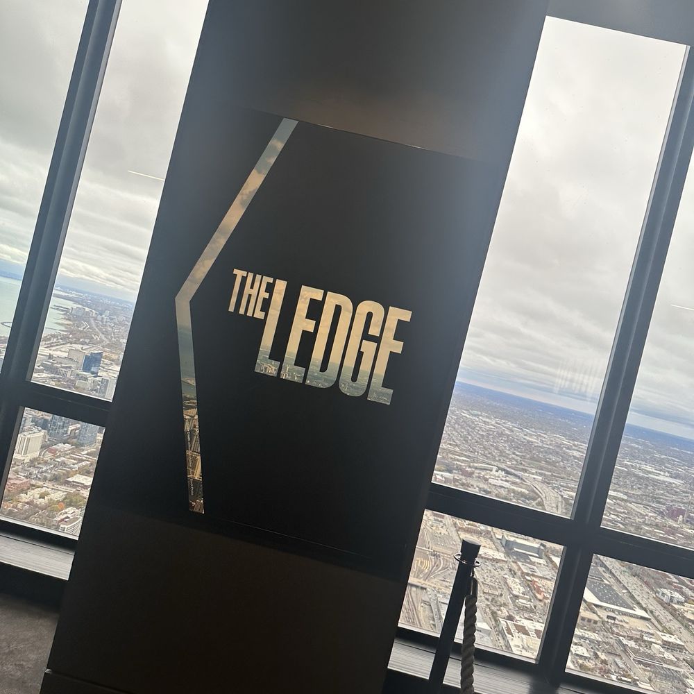 Skydeck - The Ledge Main Attraction sign - Observatories Near Me - Chicago, Illinois