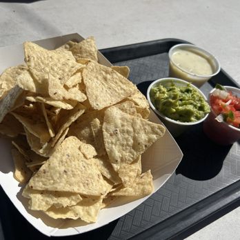 KI Cantina - Dip trio it is $15 so a little pricey imo - Mexican Near Me - Kelleys Island, Ohio KI Cantina - Dip trio it is $15 so a little pricey imo - Mexican Near Me - Kelleys Island, Ohio
