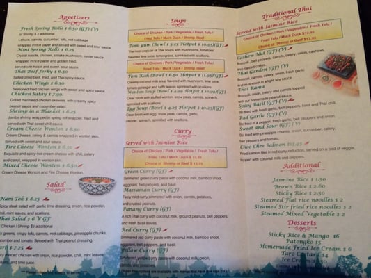 Menu photo 4 Thai Orchid Restaurant West Fargo, ND