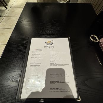 Bincho - Menu - Ramen Near Me - Los Angeles, California