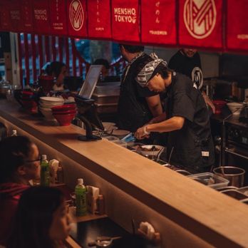 mensho tokyo - Chefs Preparing the Ramen - Ramen Near Me