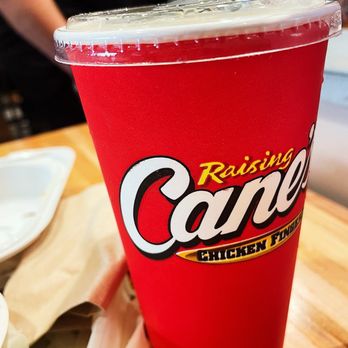 Raising Cane's Chicken Fingers - lemonade with less ice cream - Chicken Shop Near Me - Boston, Massachusetts Raising Cane's Chicken Fingers - lemonade with less ice cream - Chicken Shop Near Me - Boston, Massachusetts