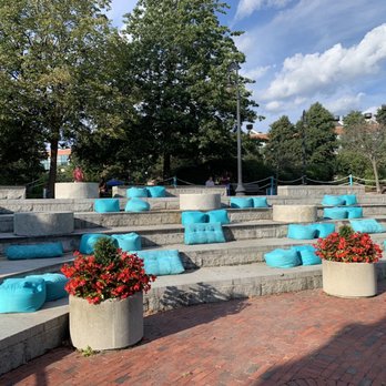 The Anchor - Plethora of seating choices before the crowds descend - Beer Gardens Near Me - Charlestown, Massachusetts The Anchor - Plethora of seating choices before the crowds descend - Beer Gardens Near Me - Charlestown, Massachusetts