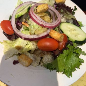 Rudys Hideaway - His dinner salad - Seafood Near Me - Rancho Cordova, California Rudys Hideaway - His dinner salad - Seafood Near Me - Rancho Cordova, California