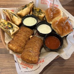 Triple Dipper (Southwestern Eggrolls, Big Mouth Bites, & Fried Mozzarella) Triple Dipper (Southwestern Eggrolls, Big Mouth Bites, & Fried Mozzarella)