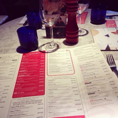 Menu photo 2 Pizza Express London, XGL Menu photo 2 Pizza Express London, XGL