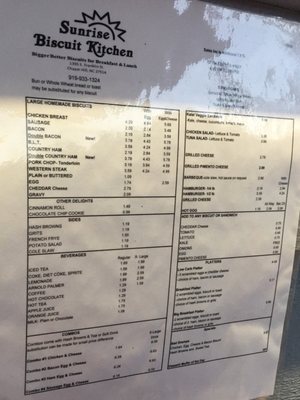 Menu photo 3 Sunrise Biscuit Kitchen Chapel Hill, NC