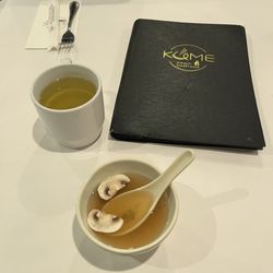 Kume Hibachi Steak house - Clear Soup, Hot Tea