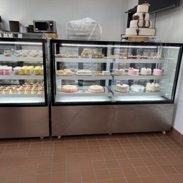 The showcase of cakes