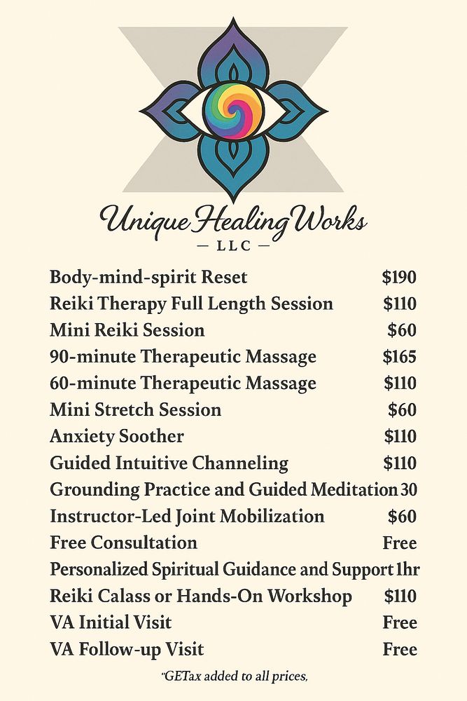 Unique Healing Works Logo