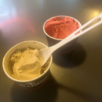Gelatiamo - Pistachio gelato and raspberry sorbet - Bakeries Near Me - Seattle, Washington