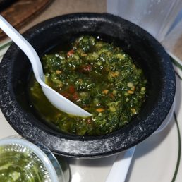 Chimchurry sauce was blan Chimchurry sauce was blan