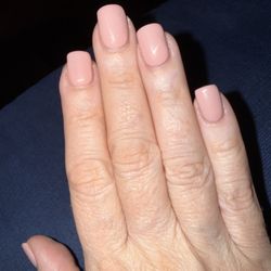 Nova Nails & Spa - My hand with a fresh manicure