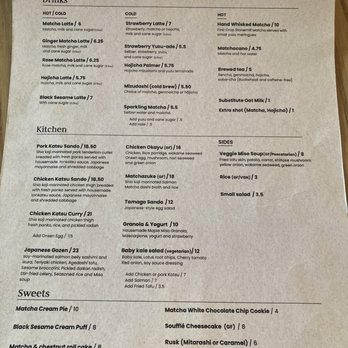 Stonemill Matcha - Menu - Cafes Near Me - San Francisco, California Stonemill Matcha - Menu - Cafes Near Me - San Francisco, California