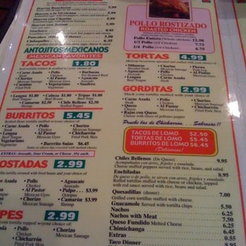 Arturo's Tacos - menu - Mexican Near Me - Chicago, Illinois