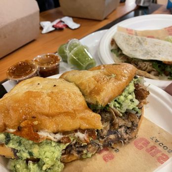 Gus Tacos - The mighty Gus Tacos Torta - with carnitas. - Mexican Near Me - Toronto, Ontario