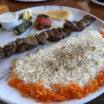New Kabob House - Boneless Lamb Kabob Plate - Middle Eastern Near Me - Albuquerque, New Mexico