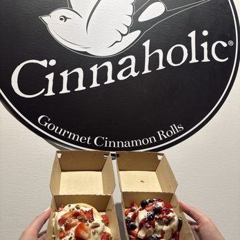 Cinnaholic - Very berry and Strawberries & Cream Roll - Bakeries Near Me - Queen Creek, Arizona
